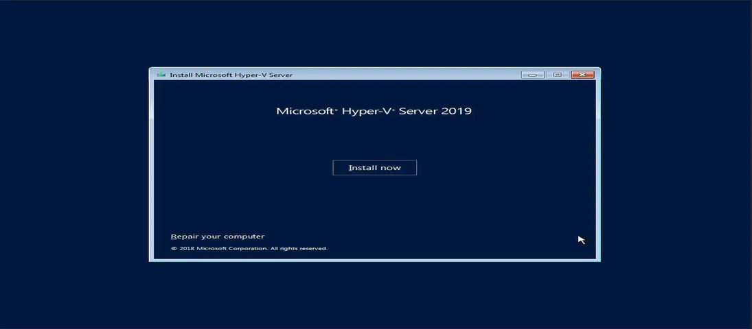 How To Install and Boot Microsoft Hyper-V 2019 from Persistent Memory (or not)