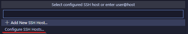 Connect to Host