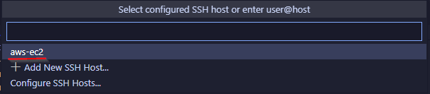 Connect to Host